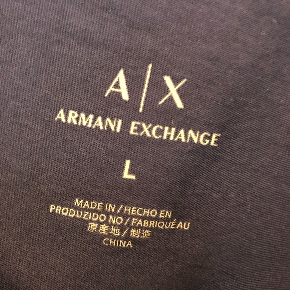 Armani exchange B&blue shirt
